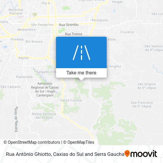 Rua Antônio Ghiotto map