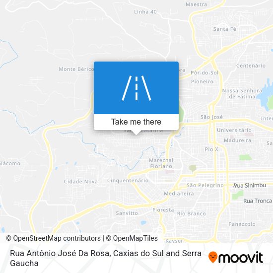 Rua Antônio José Da Rosa map