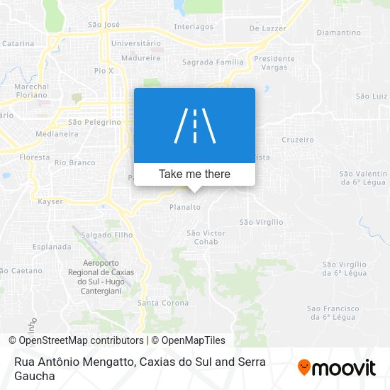 Rua Antônio Mengatto map