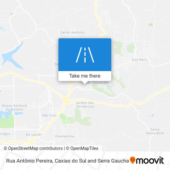 Rua Antônio Pereira map