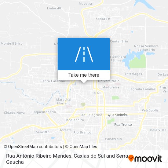 Rua Antônio Ribeiro Mendes map
