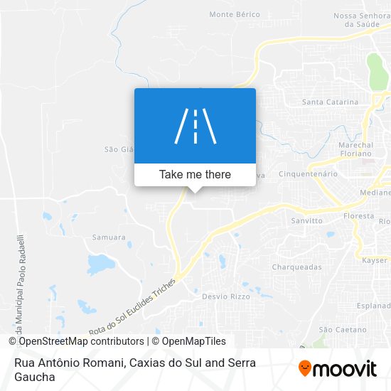 Rua Antônio Romani map
