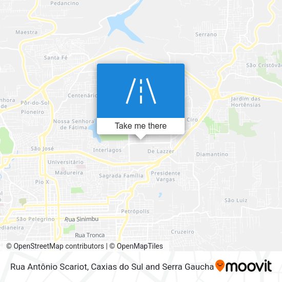 Rua Antônio Scariot map