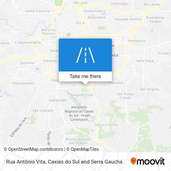 Rua Antônio Vita map