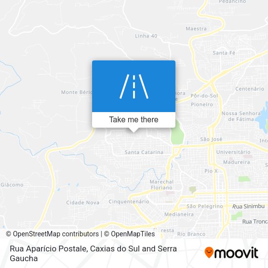 Rua Aparício Postale map