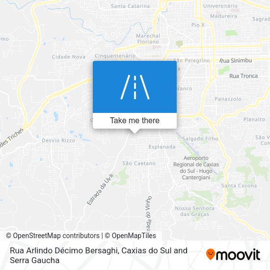 Rua Arlindo Décimo Bersaghi map