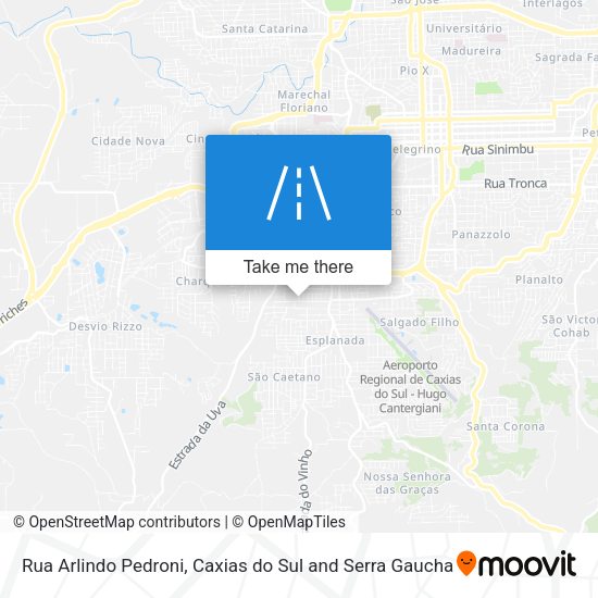Rua Arlindo Pedroni map