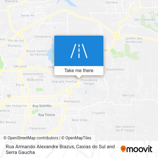 Rua Armando Alexandre Biazus map