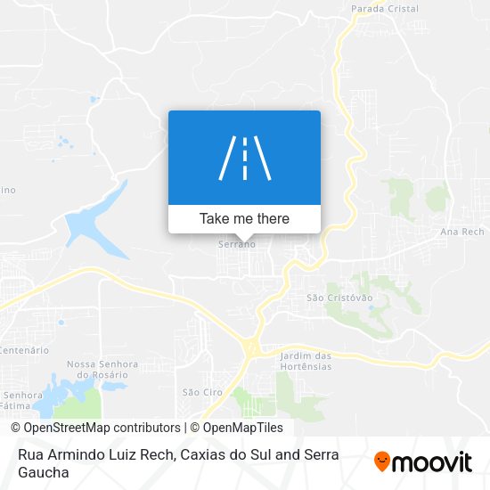 Rua Armindo Luiz Rech map
