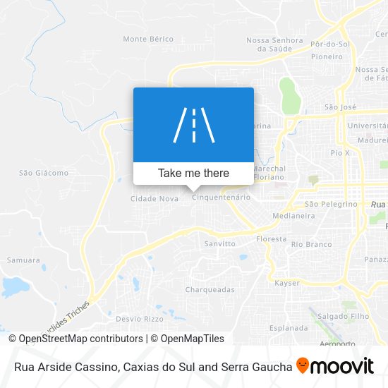 Rua Arside Cassino map