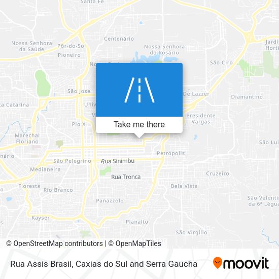 Rua Assis Brasil map