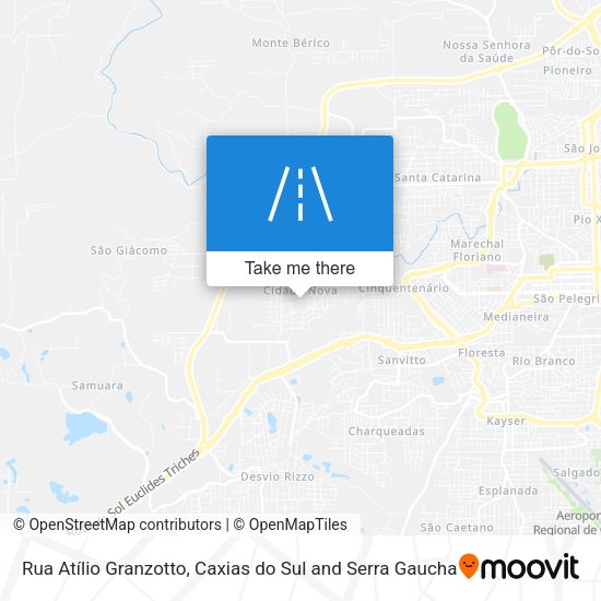 Rua Atílio Granzotto map