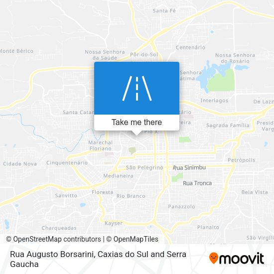 Rua Augusto Borsarini map