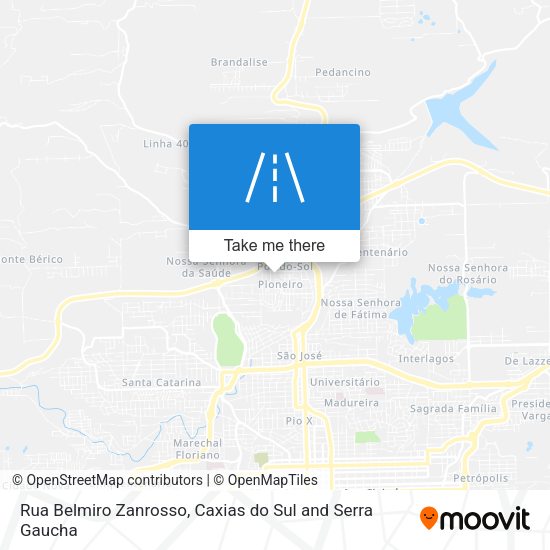 Rua Belmiro Zanrosso map