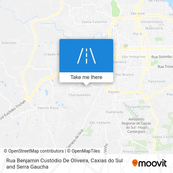 Rua Benjamin Custódio De Oliveira map