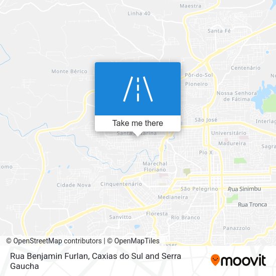 Rua Benjamin Furlan map