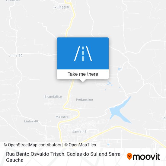 Rua Bento Osvaldo Trisch map