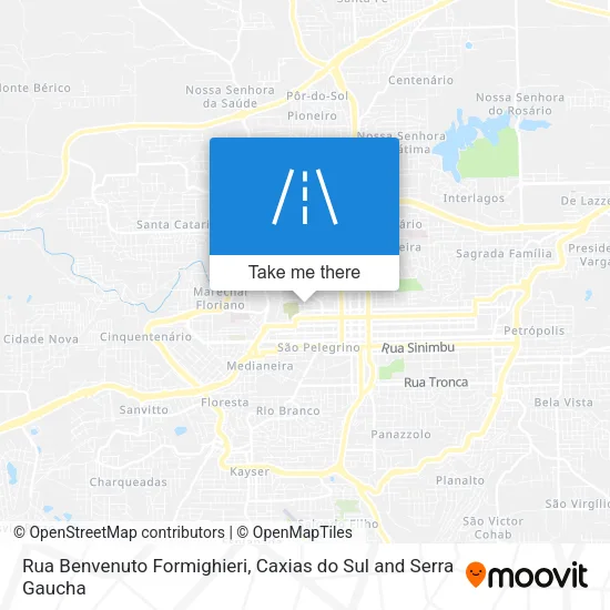 Rua Benvenuto Formighieri map