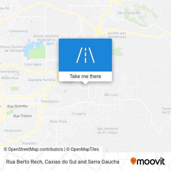 Rua Berto Rech map