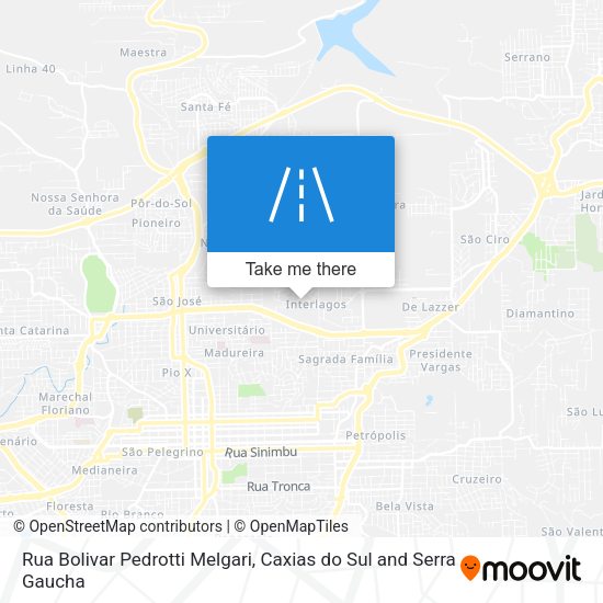 Rua Bolivar Pedrotti Melgari map
