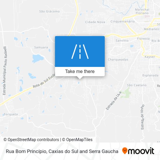 Rua Bom Princípio map