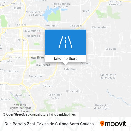 Rua Bortolo Zani map