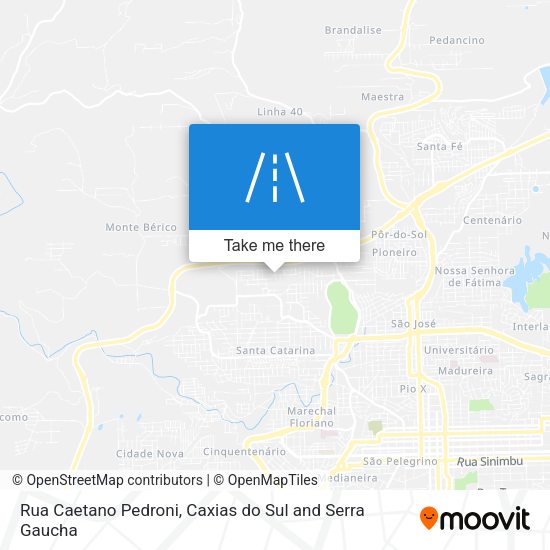 Rua Caetano Pedroni map