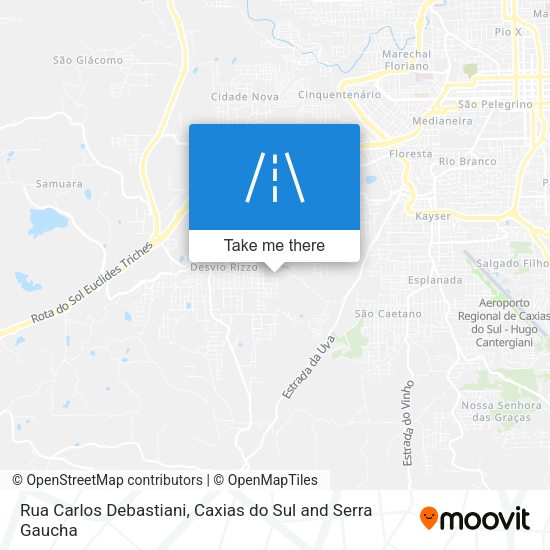 Rua Carlos Debastiani map
