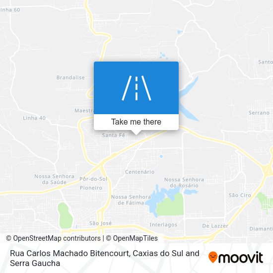 Rua Carlos Machado Bitencourt map