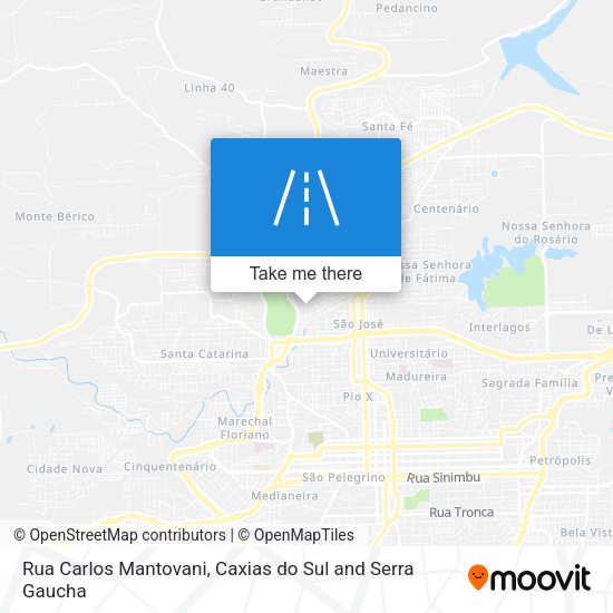 Rua Carlos Mantovani map