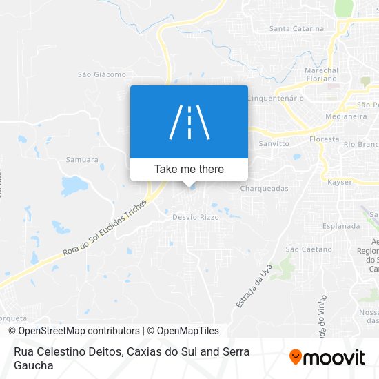 Rua Celestino Deitos map