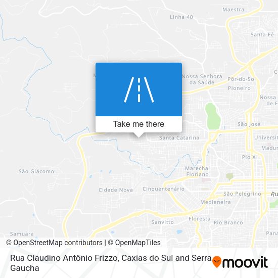 Rua Claudino Antônio Frizzo map