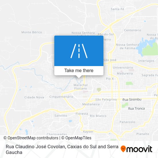 Rua Claudino José Covolan map