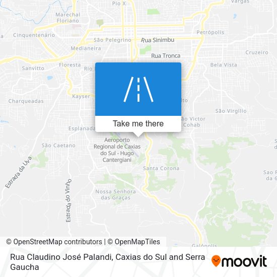 Rua Claudino José Palandi map