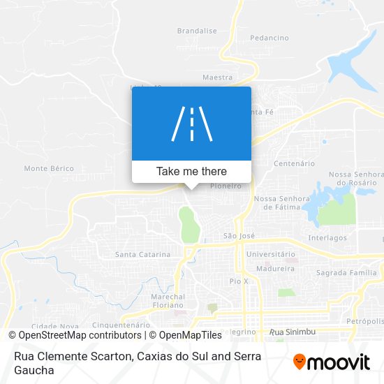 Rua Clemente Scarton map