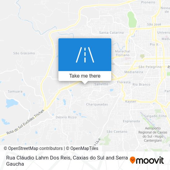 Rua Cláudio Lahm Dos Reis map