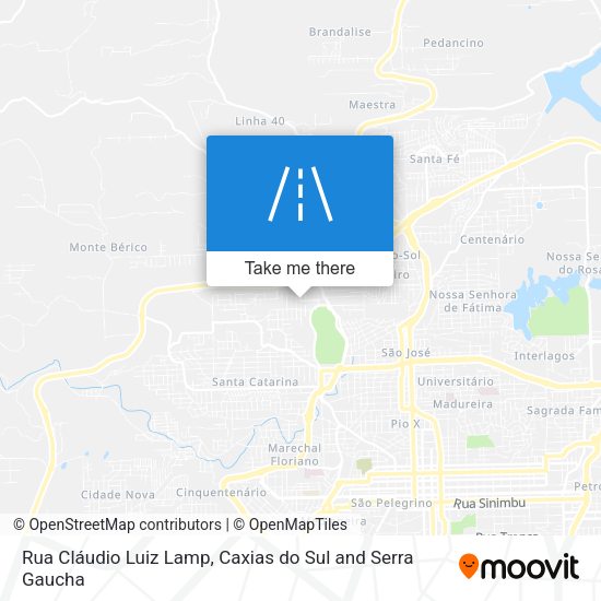 Rua Cláudio Luiz Lamp map