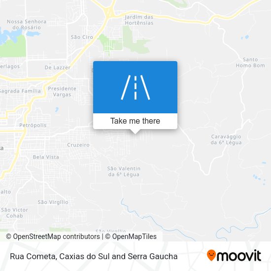 Rua Cometa map