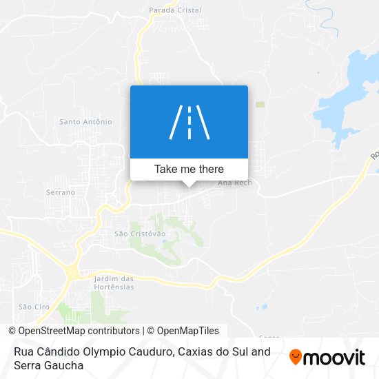 Rua Cândido Olympio Cauduro map
