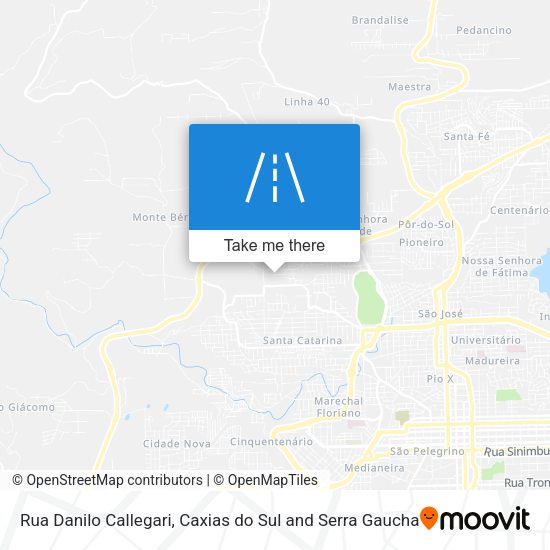 Rua Danilo Callegari map