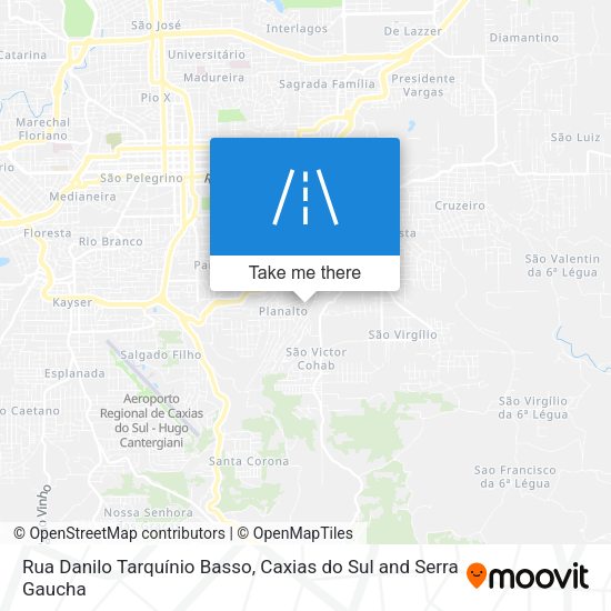 Rua Danilo Tarquínio Basso map