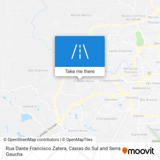 Rua Dante Francisco Zatera map