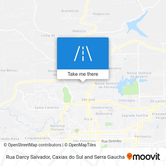 Rua Darcy Salvador map