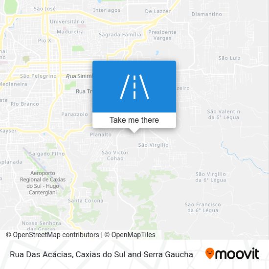 Rua Das Acácias map