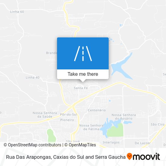 Rua Das Arapongas map