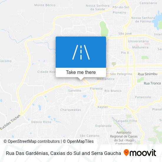 Rua Das Gardênias map
