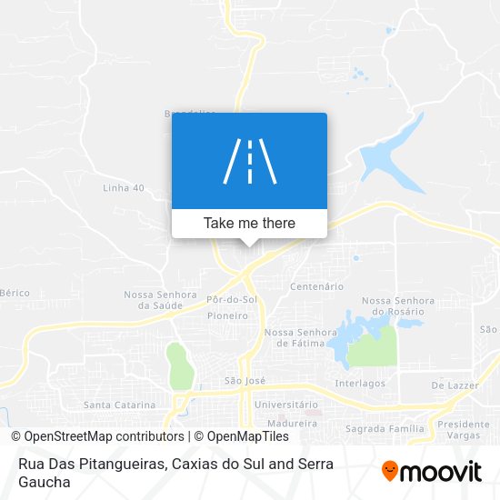 Rua Das Pitangueiras map