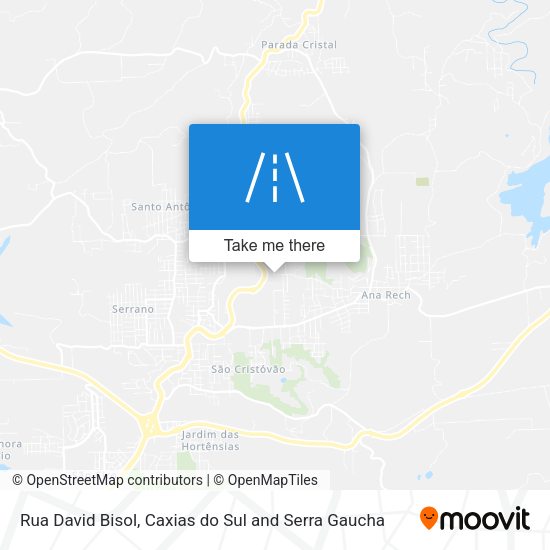 Rua David Bisol map