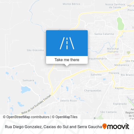 Rua Diego Gonzalez map