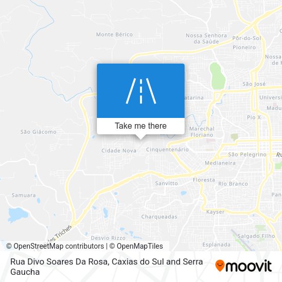 Rua Divo Soares Da Rosa map